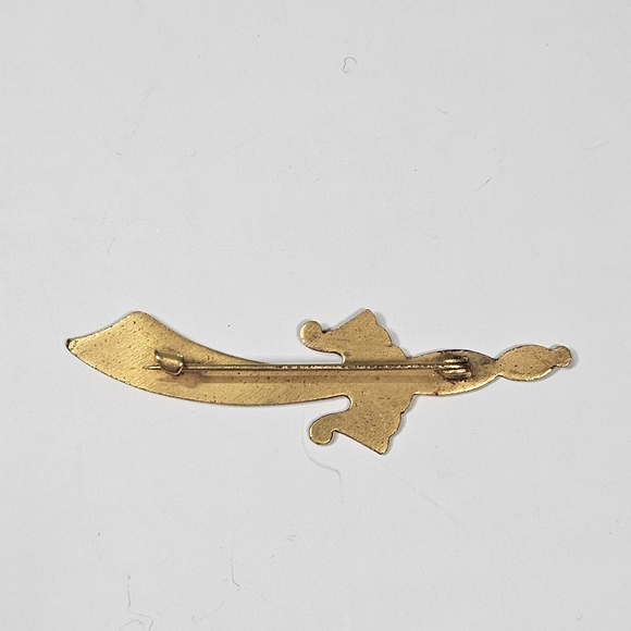 Vintage Dagger Brooch Pin - Picture 2 of 3